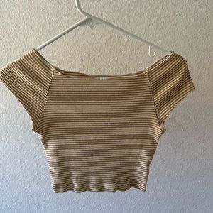 Brandi Melville Striped Crop Top